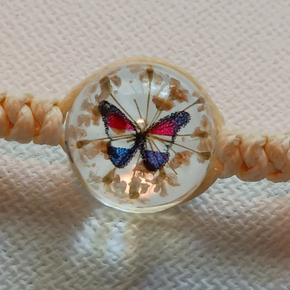 Butterfly Adjustable Bracelet - Picture 2 of 3
